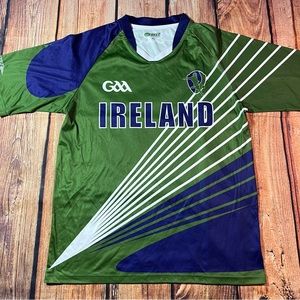 Ireland Croker Sports Gaelic Men's Football Shirt Size XL Soccer Jersey Green